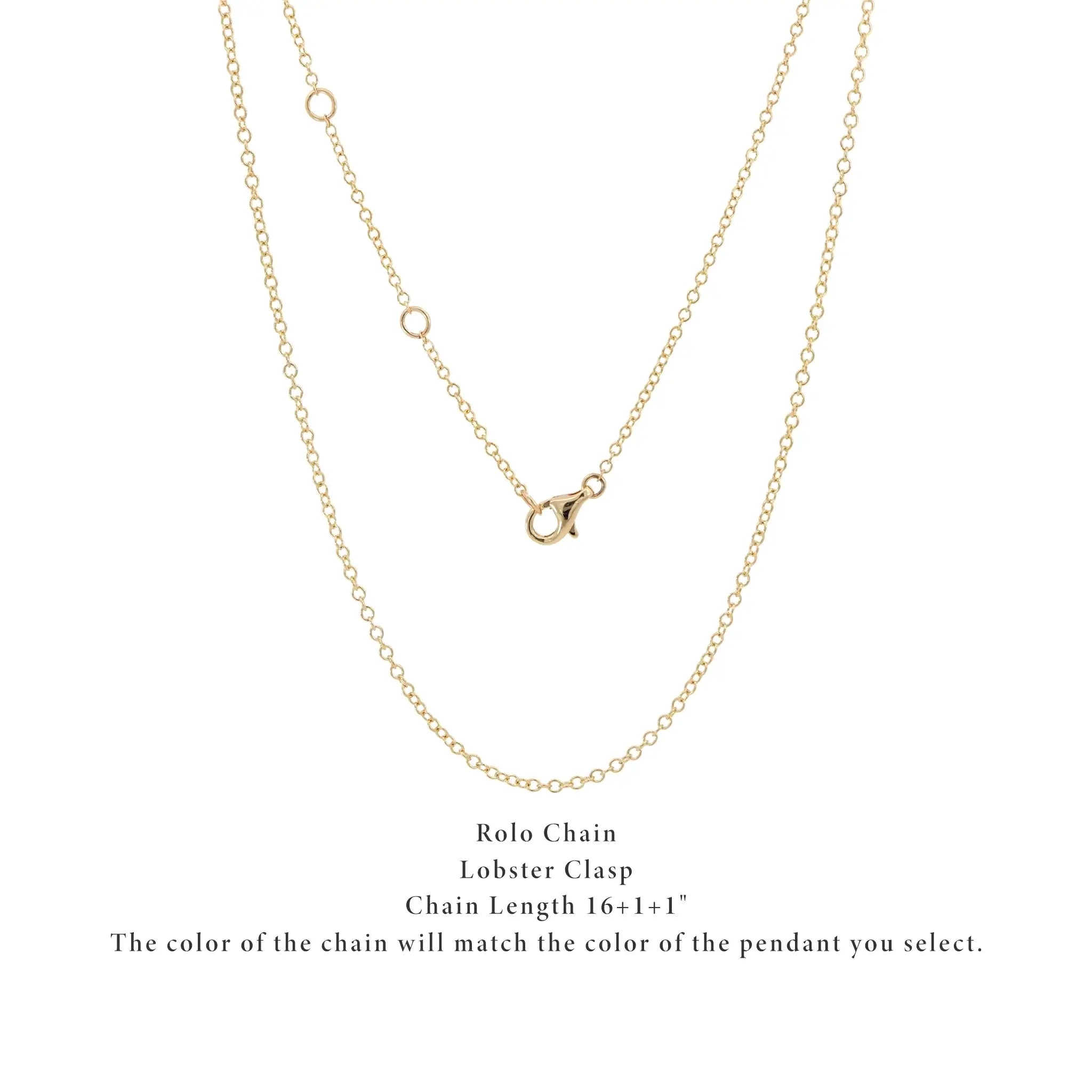 14K Yellow Gold Diamond Bubble Heart Pendant - chain