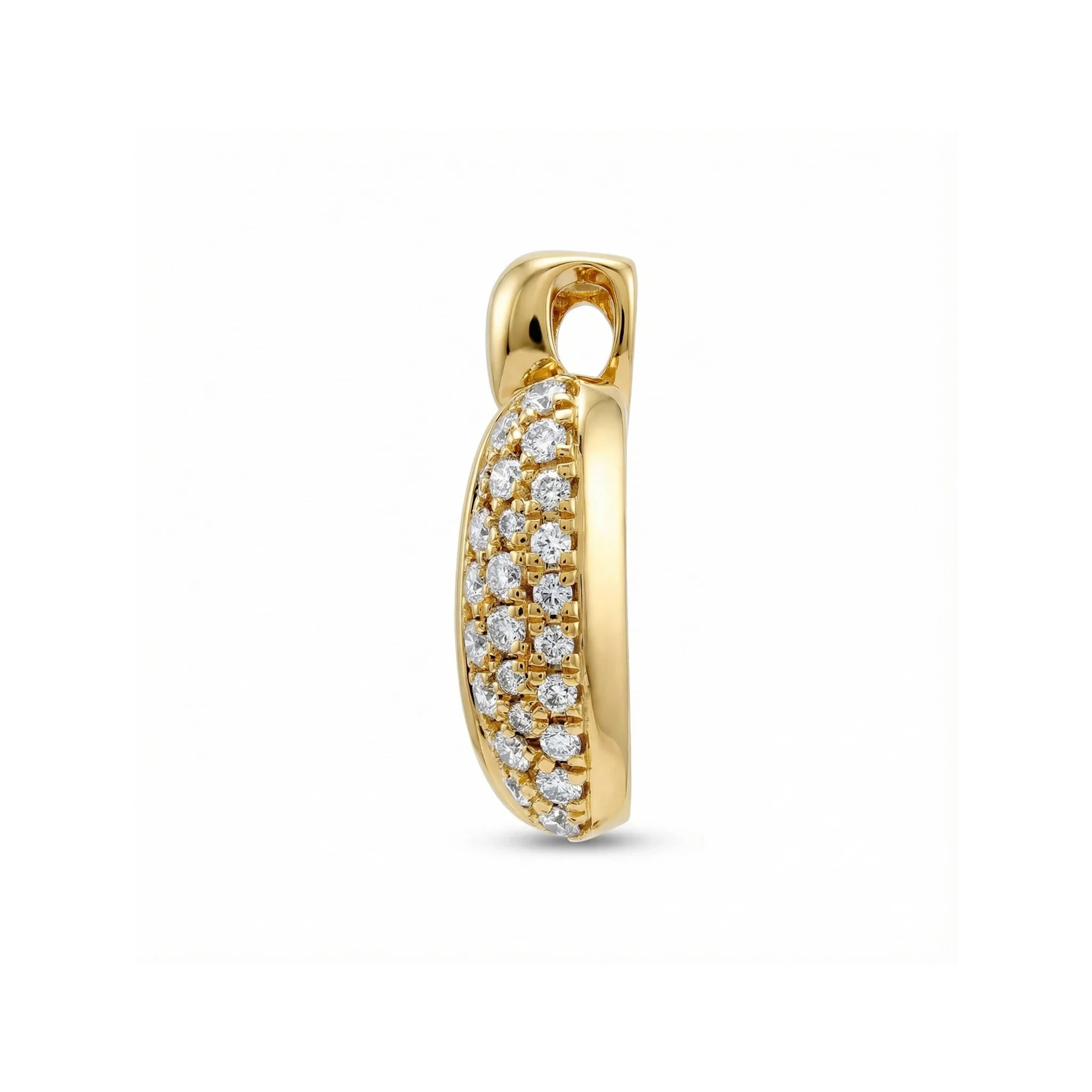 14K Yellow Gold Olives Diamond Pendant