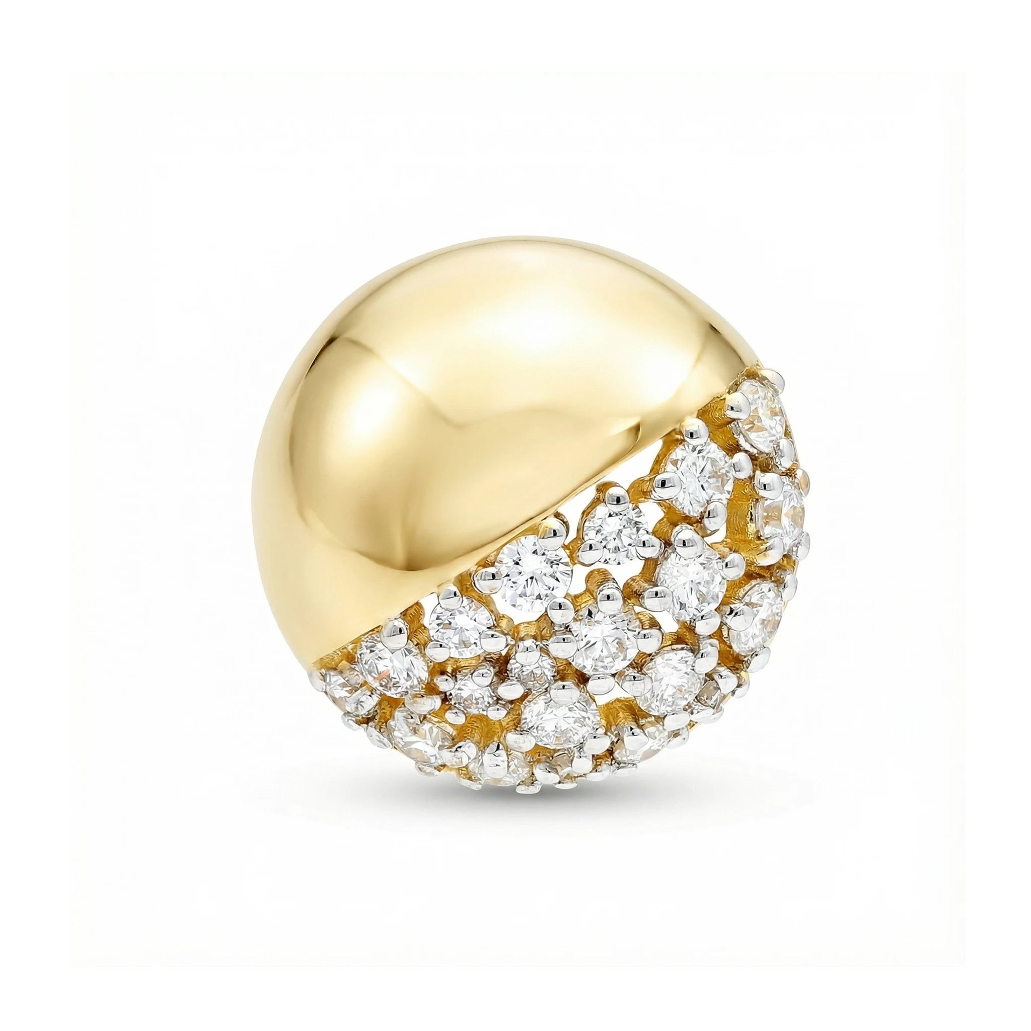 14K Yellow and White Gold Diamond Pendant