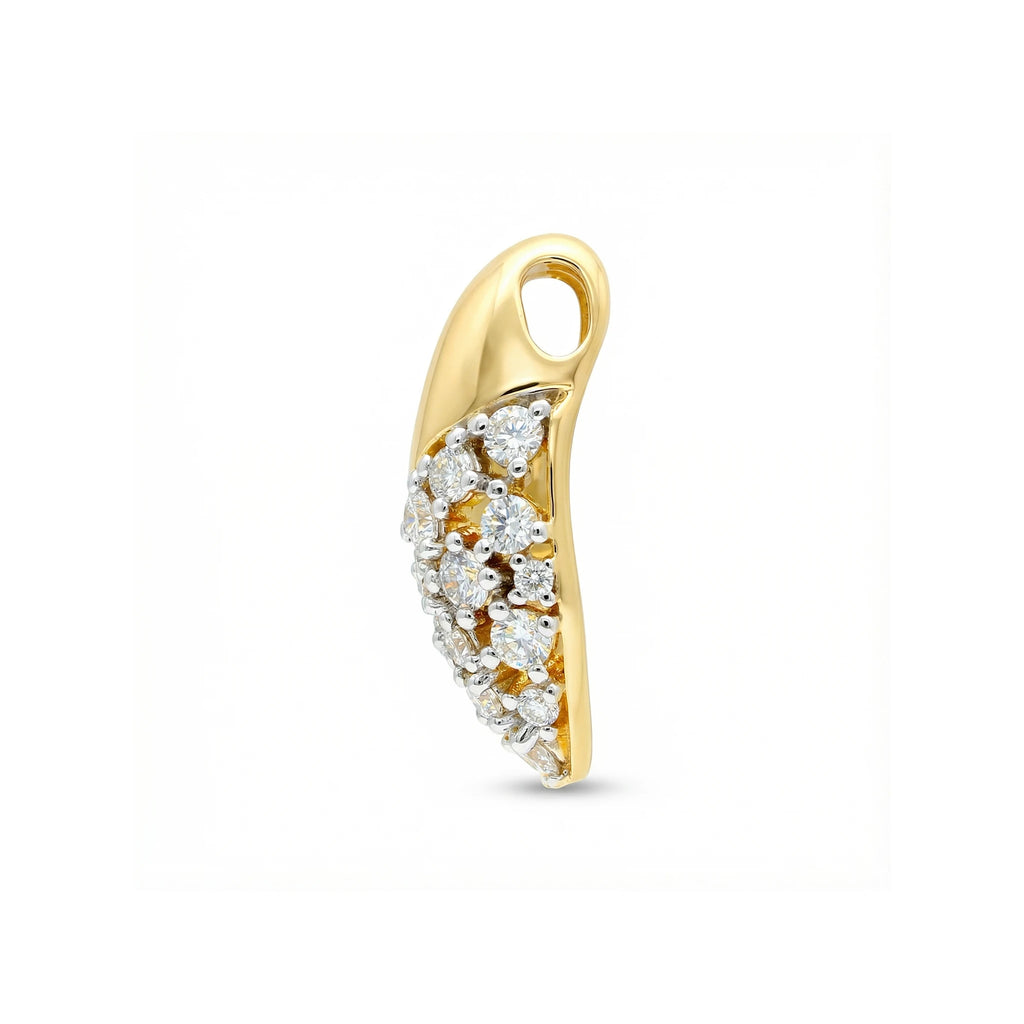 14K Yellow and White Gold Olives Diamond Pendant