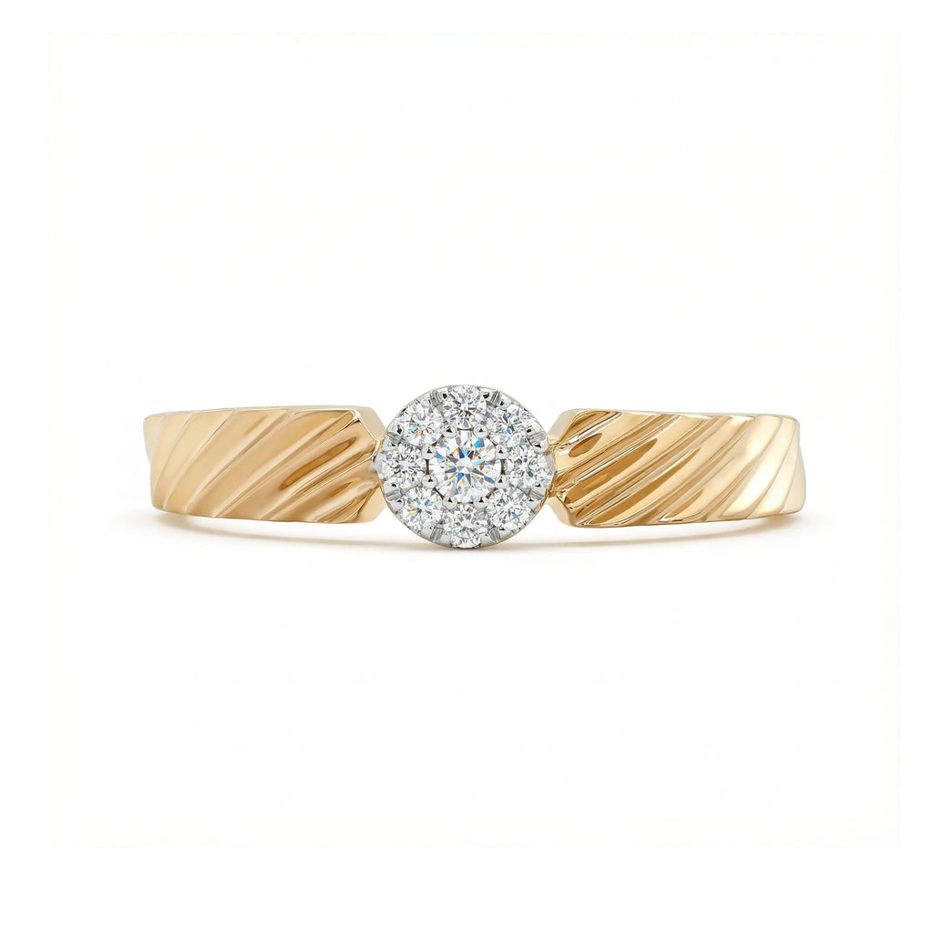 14K Yellow and White Gold Diamond Ring
