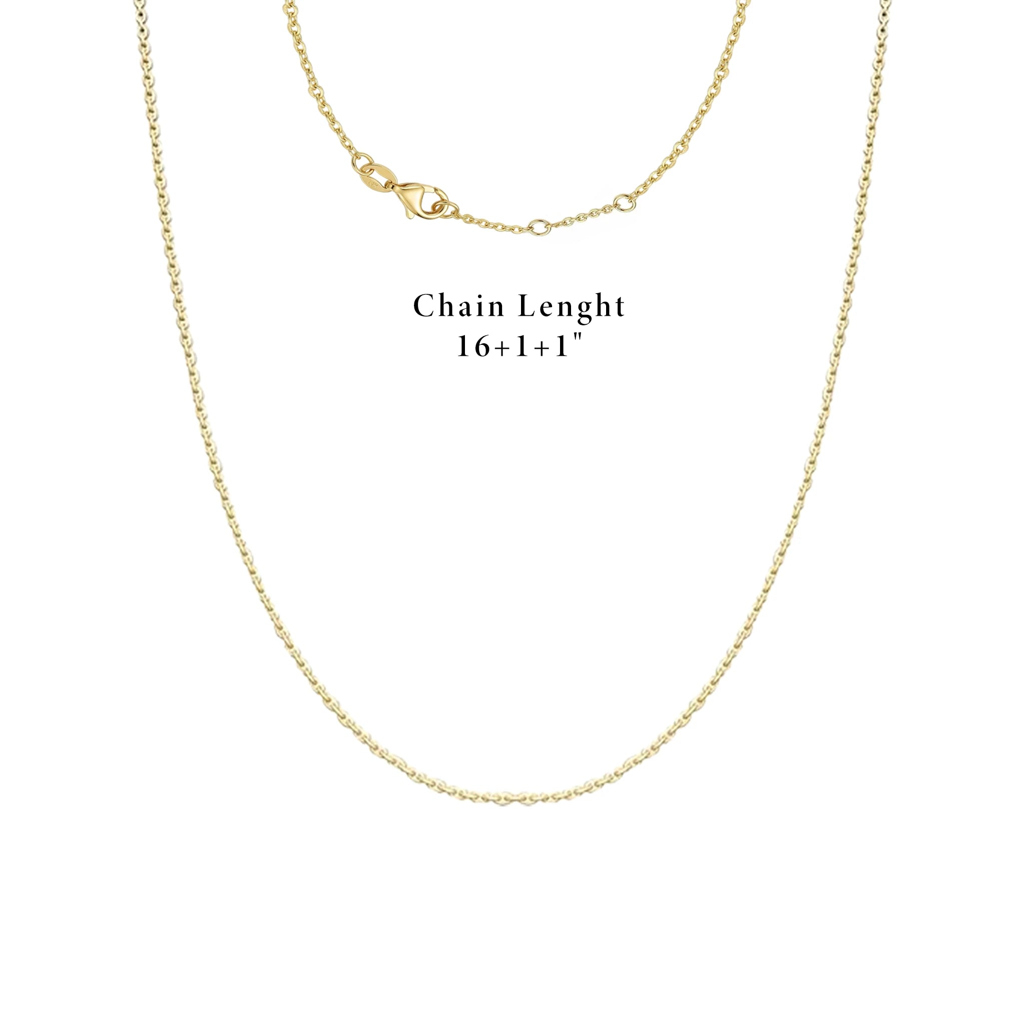 14K Yellow Gold Diamond Lightning Pendant